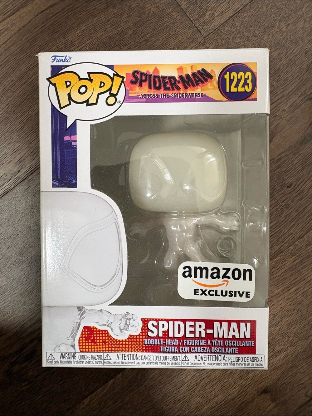 Funko Pop Spider-Man Amazon Exclusive - White Glow Variant